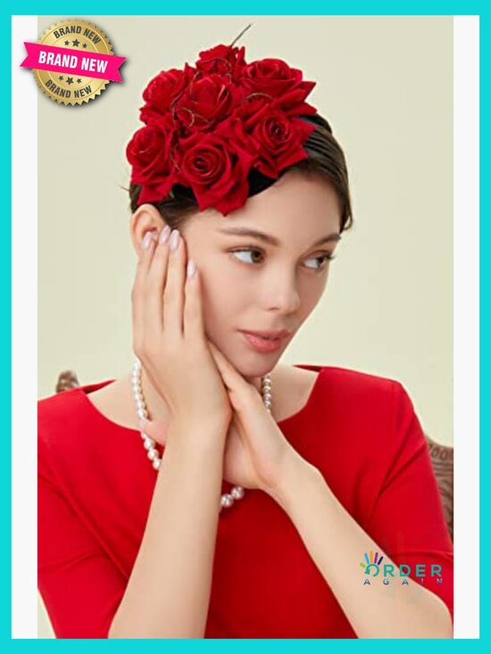 Feather Fascinator Headpiece Elegant Wedding Tea Party Special Occasion Hair main image 5